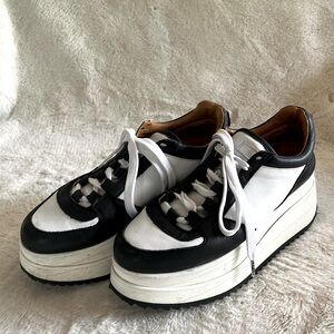 Ganni leather platform sneakers sz38